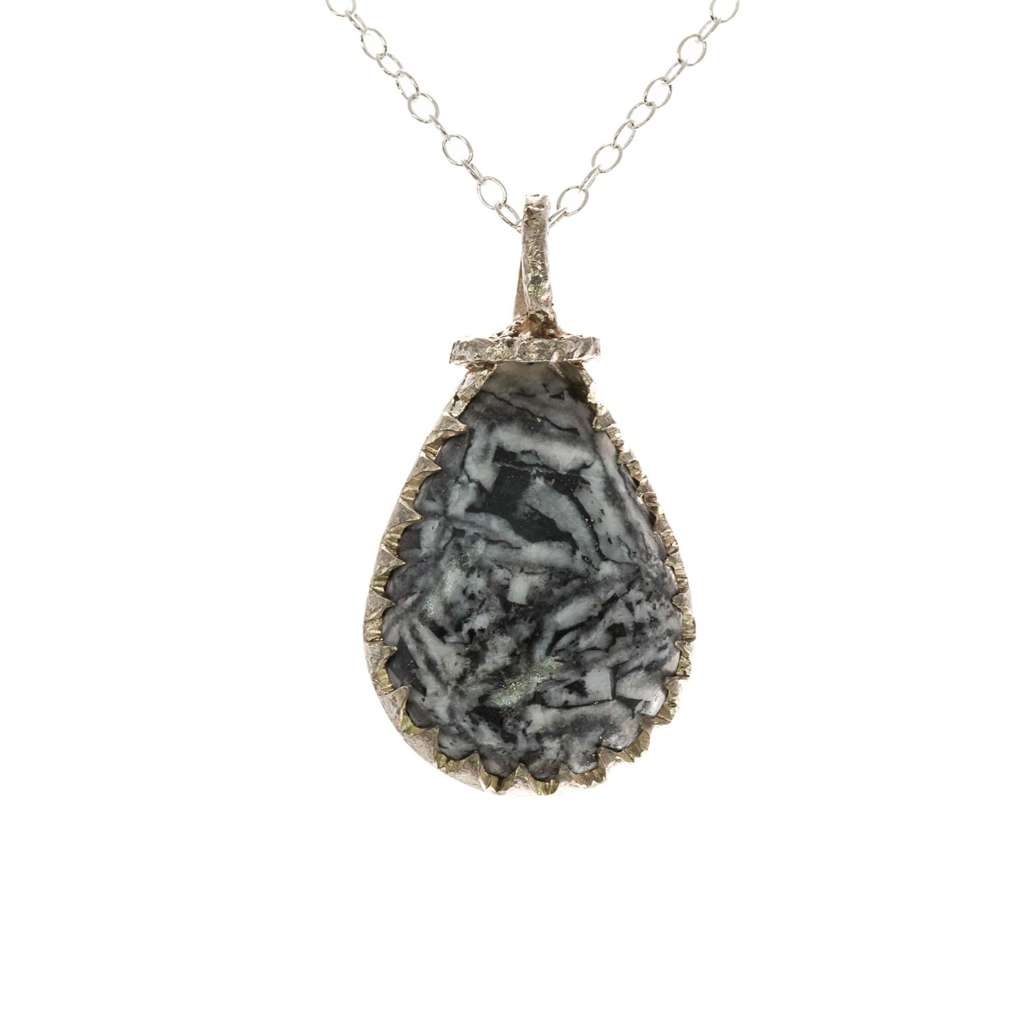 Local Gems: Pinolite Cabochon in Silver Pendant