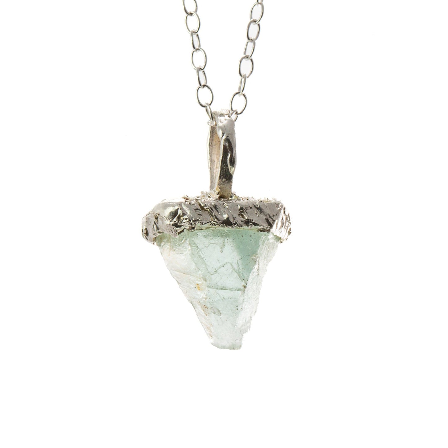 Local Gems: Rough West Kootenay Fluorite silver Pendant