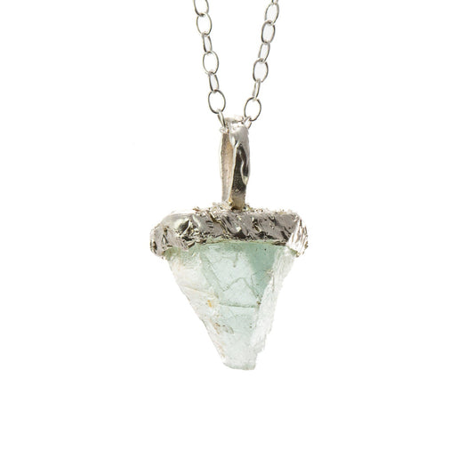 Local Gems: Rough West Kootenay Fluorite silver Pendant