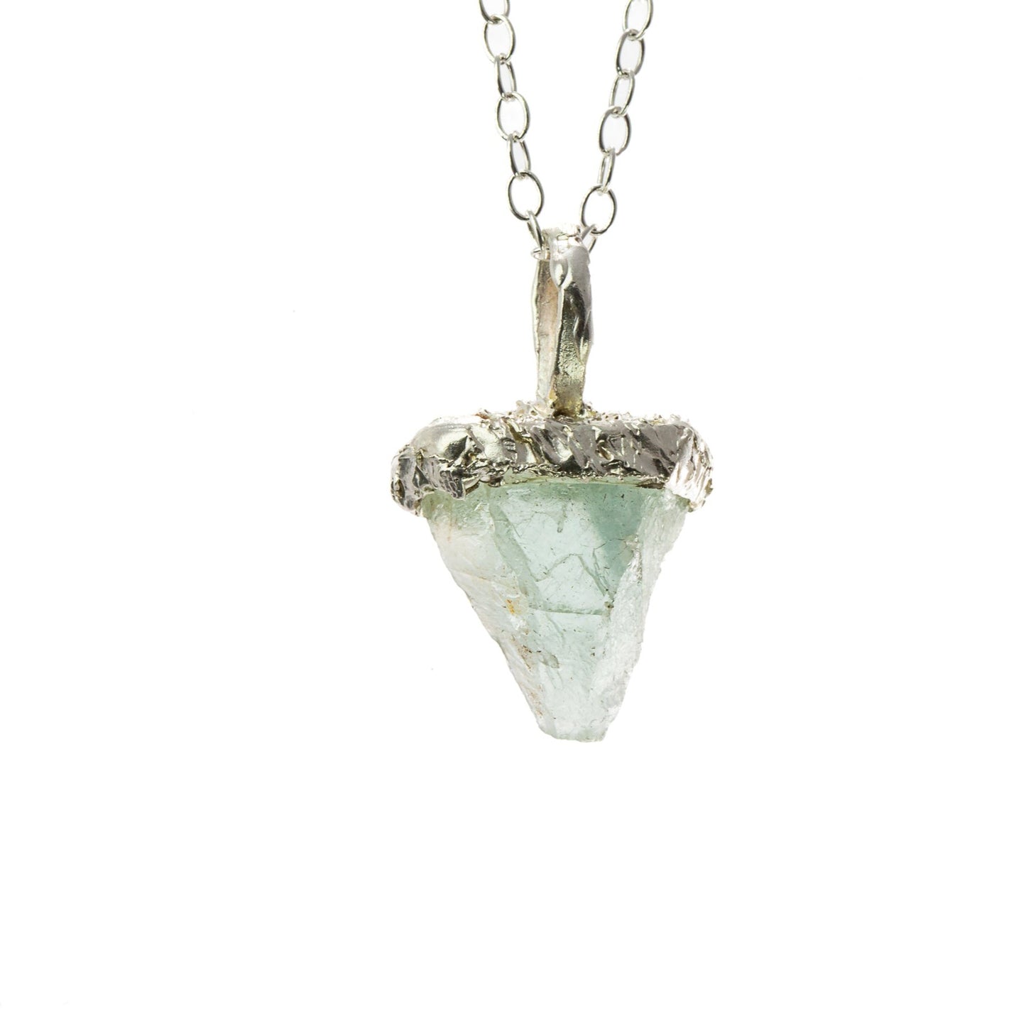 Local Gems: Rough West Kootenay Fluorite silver Pendant