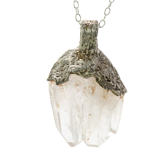 Local Gems: Quartz in Silver Pendant