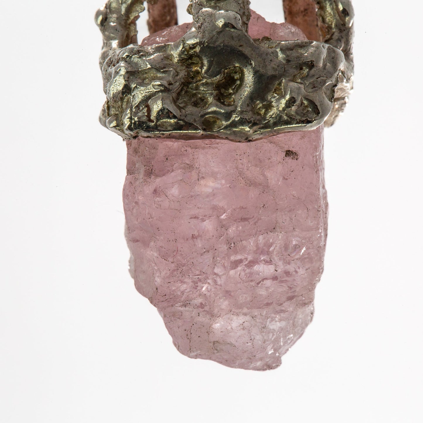 World Gems: Rough Morganite Pendant