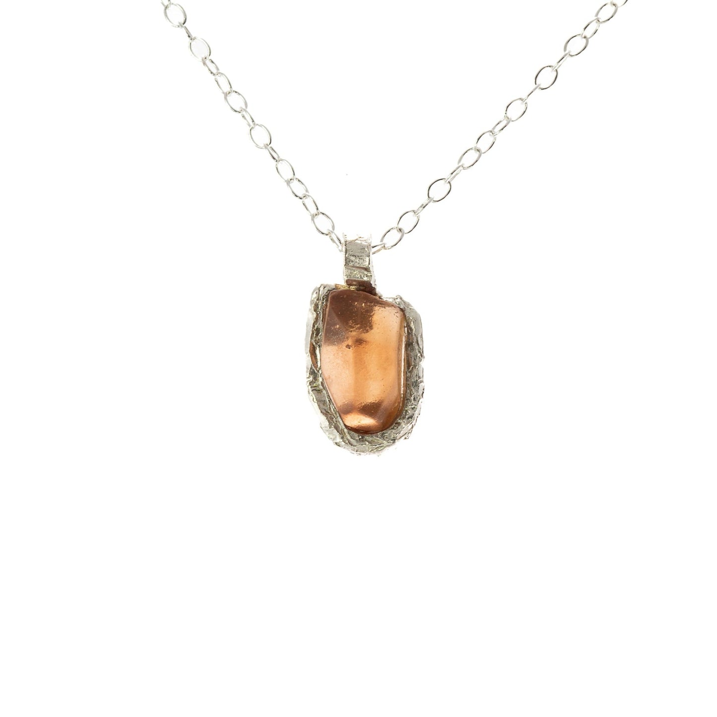 World Gems: Rough Imperial Topaz Pendant