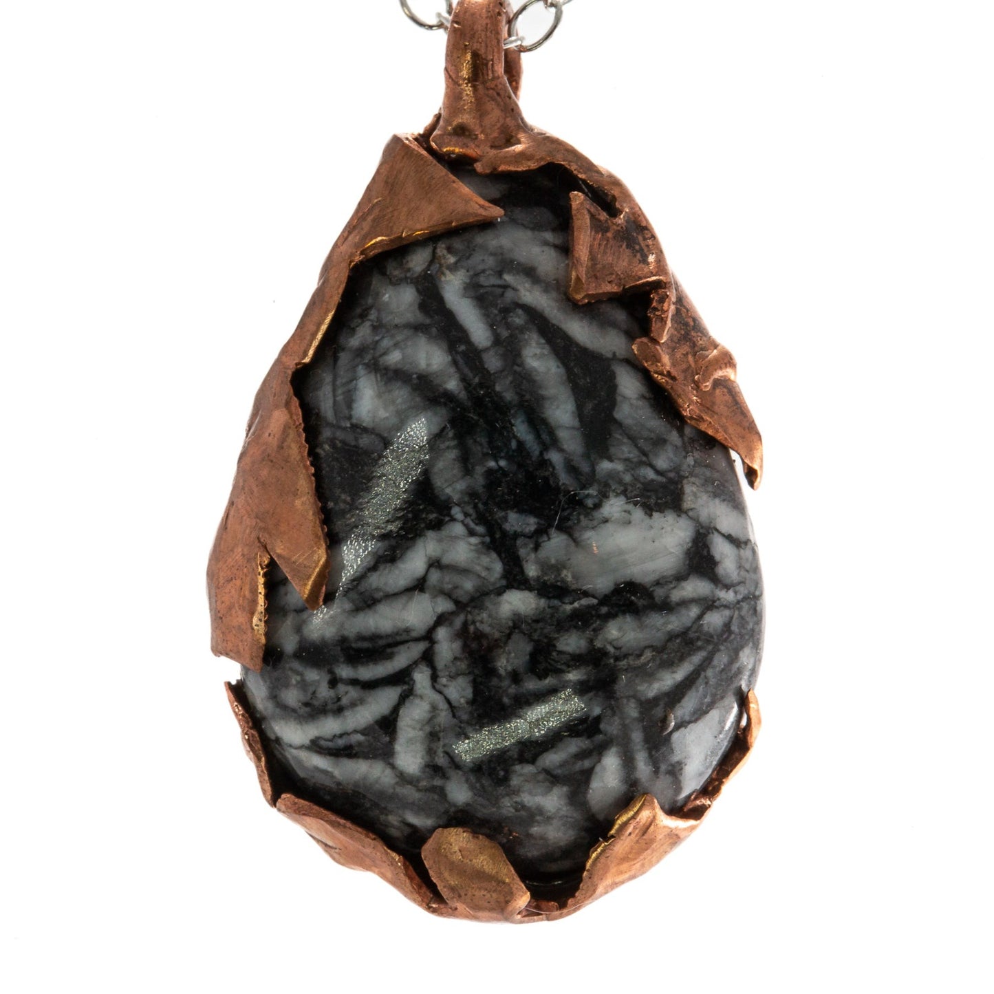 Local Gems: Pinolite Cabochon in Copper Pendant