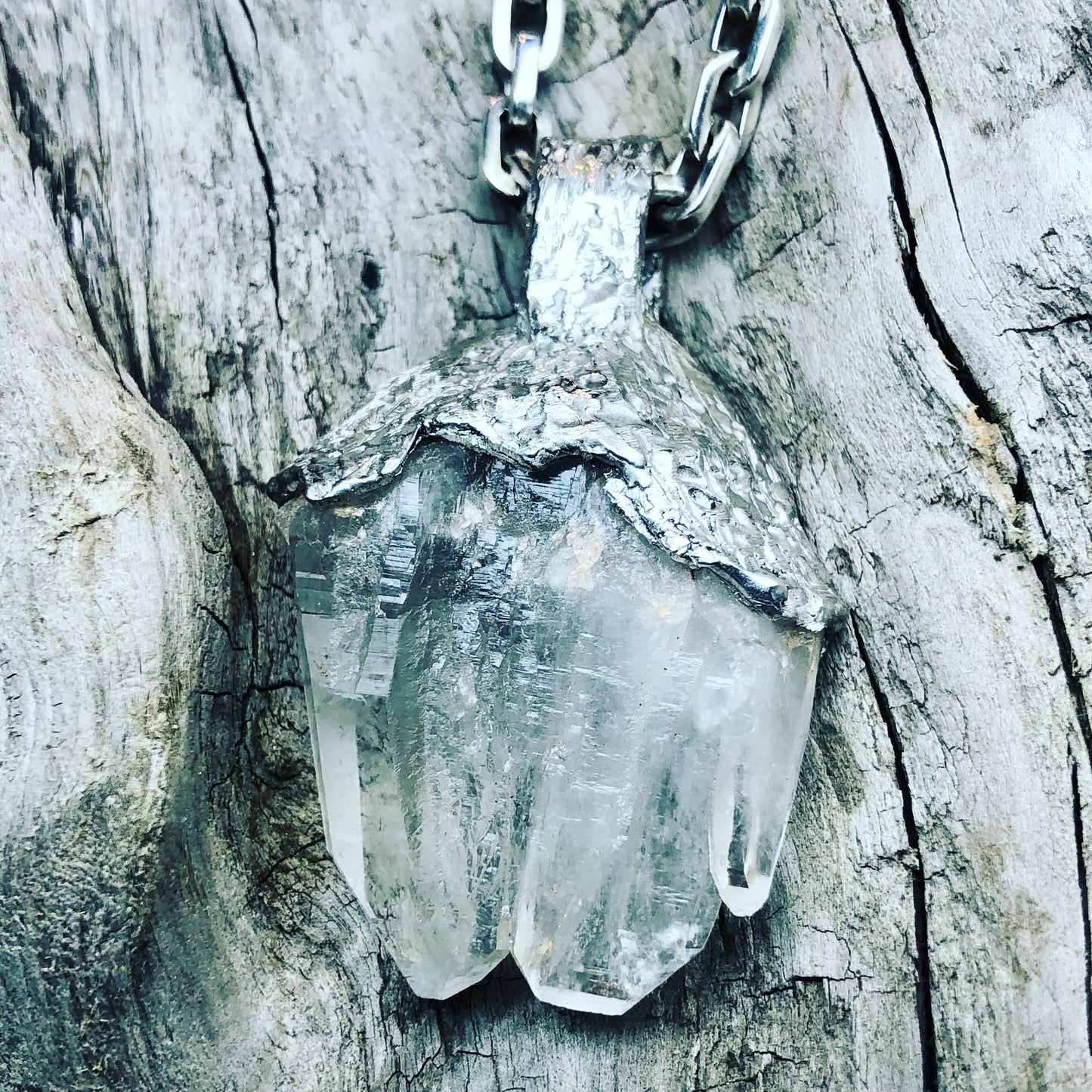 Local Gems: Quartz in Silver Pendant